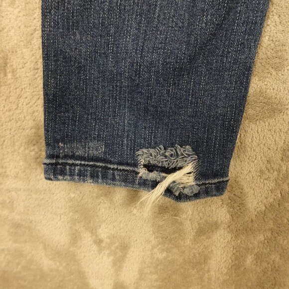 Vervet Jeans Los Angeles Distressed Skinny Jeans Women’s Size 29 Dark Wash Blue - Picture 10 of 11